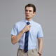 JD.com [100 Camisa de manga corta] Camisa blanca de manga corta que da regalos de novio azul 42