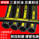 High temperature resistant rubber pipe, explosion-proof high pressure hydraulic oil pipe, heat resistant steam water pipe, black diesel gasoline hose, export grade high pressure oil resistant pipe, inner diameter 10mm, 1 meter, two-year warranty