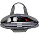 Betome 9901 Tragbare Dateibeutel große Kapazität mehrschichtige Konferenztasche Tasche Business Bag Canvas wasserdichte Multi-Layer-Reißverschluss-Business-Bag Information Tasche Hellgrau
