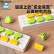 HIHIDEFRIENDS Socket Protective Cover Protective Cover Children's Anti-Shock Jack Safety Plug Power Cover Baby Plug Protective Cover Jack Dinosaur Treasure Box Socket Protective Cover-12 Pack