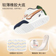 Dr. Jiang (DRKONG) spring and autumn comfortable baby shoes for men and women, breathable, comfortable and healthy shoes, versatile domestic step shoes, apricot/purple 22, foot length is about 12.7-13.2