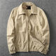 
Ranwei Ferre American casual jacket men's spring and autumn thin style middle-aged and young workwear versatile simple lapel top Military green-13068 2XL Recommended 160/180Jin [Jin equals 0.5 kg]