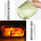 德玛斯 耐热玻璃保鲜盒 微波炉专用加热饭盒 冰箱收纳带盖密封分隔储物便当碗餐盒 北欧绿分隔680ml