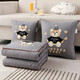 Ivy pillow quilt dual-purpose car office nap pillow lunch break blanket two-in-one sofa pillow gray hat bear