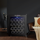 Bacchus red wine cabinet thermostatic cabinet electronic temperature control wine cabinet moisturizing cabinet home living room mini small wine cabinet office refrigerator cabinet fresh cabinet air-cooled frost-free energy-saving small wine cabinet BW-50D1 stainless steel shelf 16 pieces 50L