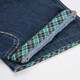 Jeep (JEEP) casual shorts men's denim straight loose multi-pocket work pants fashionable summer thin cropped pants 753 dark blue 36