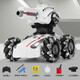 
Remote Control Tank Children's Toy Car Boy Electric Gesture Sensing 3 Hand Control Remote 6 Years Old Can Launch Water Bullet [White] Water Bullet Tank-Handle Remote Control