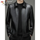 
Woodpecker (TUCANO) high-end brand Haining genuine leather leather jacket men sheepskin spring and autumn new lapel daddy leather jacket men Woodpecker 12122 blue 190/3XL (175-190Jin [Jin equals 0.5 kg])