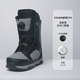 CHANRICH cold wind snowboarding boots for men and women, all-region free-style wire buckle quick-wear anti-slip warm ski boots, high-grade gray ATOP quick-wear 40