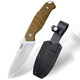 
Three-blade wood S718 outdoor survival knife carry-on straight knife outdoor tactical knife body defense tool S718 black