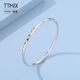 TTMIX genuine pt950 platinum bracelet for women platinum bracelet round light luxury platinum bracelet birthday gift 56mm weight 12.34g thick 3.0mm