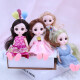 Aishang Bear Barbie doll girl toy play house children's toy doll set large gift box 3D eyes princess doll dress-up doll March 8th birthday gift set of four