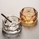 Manwei office ashtray creative personality household cigarette cup living room high-end anti-fly ash crystal ashtray Phnom Penh + Phnom Penh