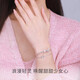 Chow Tai Seng Chow Tai Seng Butterfly Pulsera para niñas Nicho de lujo Ligero Diseño exquisito Pulsera de joya de plata de joya de plata