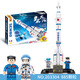 Space Shuttle Rocket Building Block Space Station Space Core Cabin Astronaut Assembly Model Boy Children's Day Toy Tianwen 1-4 figures 1098 particles
