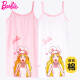 
Barbie girls nightgown children's pajamas summer thin cotton baby home clothes X6210A white 140