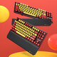 Black Canyon (Hyeku)X3 87-key wired/wireless dual-mode mechanical keyboard PBT keycap Kaihua BOX new axis with snap-on wrist rest Agave sunrise Quicksand gold shaft + aerial cable