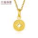 Lukfook Jewelry Pure Gold Copper Coin Gold Pendant Gold Jewelry Pendant Without Necklace Price L01GTBP0010 0.74g (including labor cost 70 yuan)
