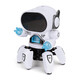 Wu's Story Toys's Toys Dancing Robot Boy 1 à 3 ans Gelle 2 ans Fille d'un an Baby Baby Electric Toys Singing and Dancing Robot [Orange] dirigez-vous vers le chant et la danse robot