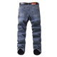 Jeep (JEEP) autumn and winter new fashionable versatile jeans middle-aged men loose straight large size business long pants outdoor blue (J679) thick 30