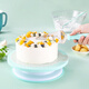 Baijie cake turntable turntable decorating turntable household tools birthday cake making chassis tray rotating baking set cake turntable classic six-piece set color box