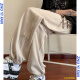 
Idea style (ZHUYIFAN) fat man's large-size pants for men's spring and summer thin heavyweight trousers loose trousers wide-leg sports casual pants trendy K1049 gray 5XL 210-230Jin [Jin equals 0.5 kg]
