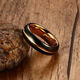 Tongrubi Zheng Tungsten Steel Ring Trendy Men's Personality Temperament Index Finger Ring High-quality Ring Gift Engraving 520 Gifts 6MM Black Gold Ring (11153)_Meiwei No. 6