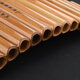 Pan Flöte Anfänger 22 Röhrchen C-Melodie Performance Kinderstudenten 15 Tube Zero Foundation Einführung G Bitterer Bambusstreifen benutzerdefinierte Modell 15 Rohr Pfanne Flöte F Tune (Lederbeutel) Holzstreifen Anti-Crack