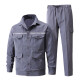 
Chengmo (CHENGMO) reflective strip work clothes men's long-sleeved suit spring and autumn thin wear-resistant auto repair shop welding site labor protection clothing workwear 686 gray reflective strip summer thin suit 180/2XL recommended weight 140-160Jin [Jin equals 0.5 kg]