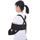 Wrapped forearm sling, Hong Kong style forearm sling, shoulder, neck and wrist support strap, forearm fixed strap, black, one size fits all