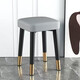Chunshao Stool Home Chair Thickened Stackable Dining Chair Square Stool Modern Simple Bedroom Dressing Table Cosmetic Stool Living Room Light Gray Technology Cloth (Upgraded Thickened 45cm High)
