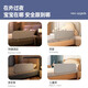 Yogoyi Free Installation Bed Fence Baby Baby Fence Bed Anti-fall Baffle Bedside Guardrail Portable Foldable Bed Guardrail 1.2 Meter Rock Gray Foldable + Free Storage Bag