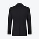 Qipai men's wool suit suit 2025 autumn new business wedding dress including cashmere suit and trousers two-piece set black suit top XXS B46 170/92B