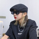 AI Yuman Baseball Cap Hombo delantero retro para hombres Lino para hombres Japanes Japanese y verano Boina de estilo transpirable Pintor British Hat British Front Hat - Café M (56-58 cm)