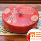 
erisi sub-grid melon seeds tray dried fruit storage box wedding dried fruit tray living room candy box household supplies red with lid wedding 6173 red fruit box flower shape