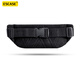 ESCASE Running Waist Bag Men's Lightweight Sports Fitness Hanging Waist Mobile Phone Bag Women's Safety Night Running Multifunctional Equipment Large Capacity Water-Repellent Belt MP14Pro Black