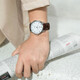 TIAN WANG watch casual belt quartz watch fashion student couple watch watch Valentine's Day gift for girlfriend white plate brown belt men's watch 3886