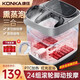 KONKA foot bath tub massage and heating fully automatic foot bath tub constant temperature electric foot bath tub foot massage basin home high-deep bucket to give parents and elders birthday gifts [Supreme computer waterproof screen] Simulation foot roller + medicine box foot bath + bubble KONKA official designated constant temperature and fast heating model