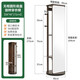 JIAYI multifunctional rotating dressing mirror solid wood full-length mirror fitting mirror floor-standing mirror with clothes hanger for home use upgraded rotating style frameless walnut color