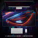 Mouse pad extra large ROG Prodigal Eye keyboard pad logo e-sports gaming desk pad lock edge can be customized black and white with - Eye N-080 80cm*30cm*2mm thickness