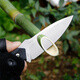 
Three-blade wood S718 outdoor survival knife carry-on straight knife outdoor tactical knife body defense tool S718 black
