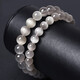 Drjefun kollektionsgrad natürliches weißes haarkristallarmband eins ein Bild full haart haart haar katze Augen Silber Haar Kristall Silber Titankristallarmband Männer und Frauen F3897 Modell 13.5mm