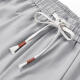Dingfengbaoluo Pantalones casuales de seda para hombres Pantalones de primavera y otoño Agujas transpirables pantalones delgados Deportes de secado rápido Tamaño grande 2323 gris claro XL