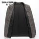 SHANSHAN杉杉西服男春秋季含羊毛男士西装外套中青年商务休闲职业正装厚款 咖色 46 /170
