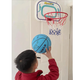 Double aviation foldable, punch-free hanging basketball frame, children's basketball ring, indoor basketball basket mobile basketball stand, 37CM ​​folding iron basket + 2 iron hooks-1601