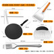 HUYO pancake tools household pancake fruit tool set stainless steel egg pancake scraper shovel pancake artifact pancake rake pancake shovel scraper