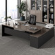 Han and Tang Dynasty Shuangsheng office desk and chair combination boss table commercial simple modern executive desk manager single table president office table gray walnut total length 160 + desktop width 80