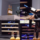 XSAN built-in red wine cabinet, constant temperature and humidity wine cabinet, household small living room built-in refrigerated cabinet, 24 bottles air-cooled single temperature & warm extraction combination