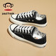 
Big Mouth Monkey (Paul Frank) canvas shoes for female students and teenagers for men and women, Korean style high top shoes street photography casual shoes for girls 1047 black 36