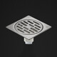 Submarine GF40-10B stainless steel brushed odor-proof floor drain, universal four-proof floor drain in wet and dry areas, 40 diameter